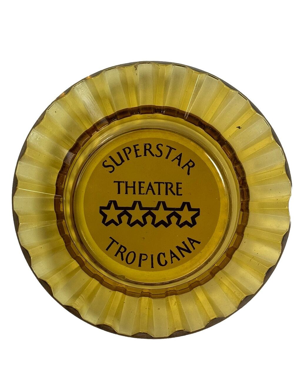 Vintage 1973 Tropicana Casino Glass Ashtray Superstar Theatre Rat Pack Las Vegas